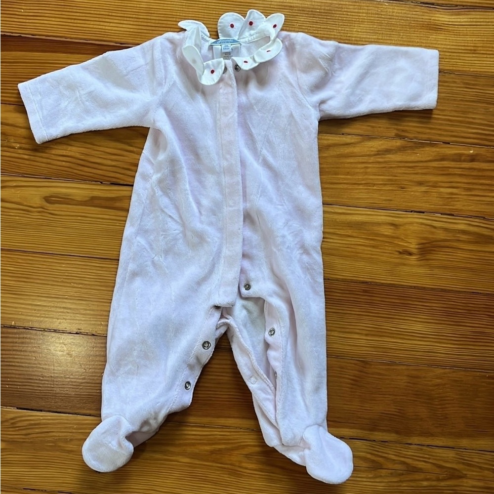 Jacadi: Pink Baby One Piece
